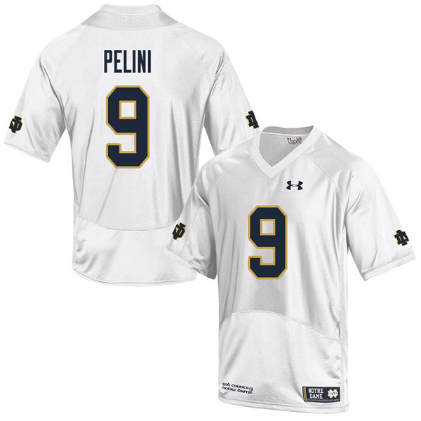 Men #9 Patrick Pelini Notre Dame Fighting Irish College Football Jerseys Sale-White